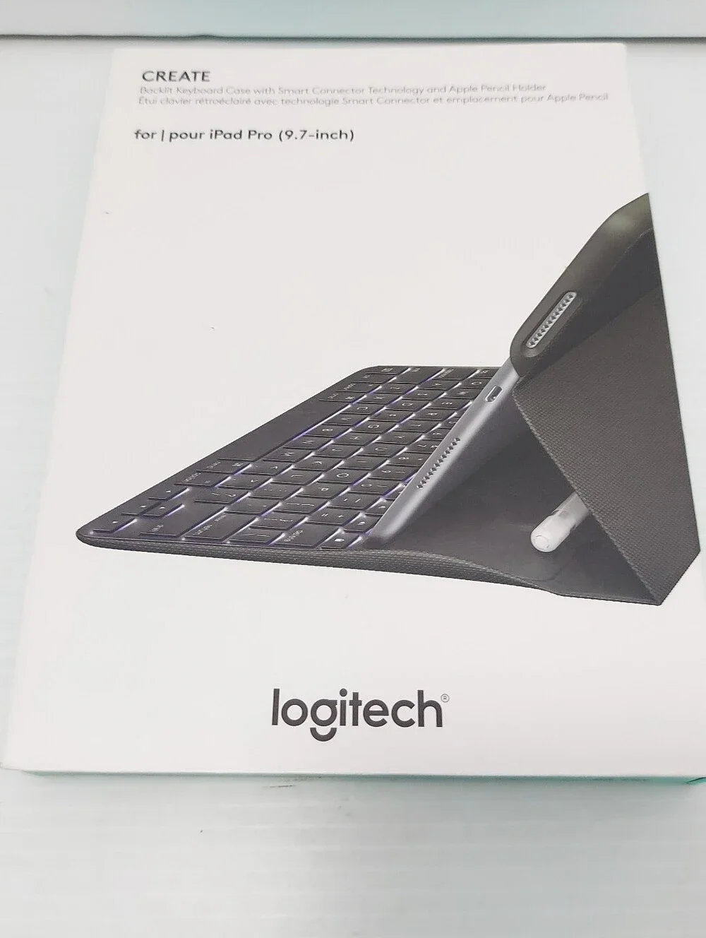 Logitech CREATE Backlit Keyboard Case for iPad Pro - Black